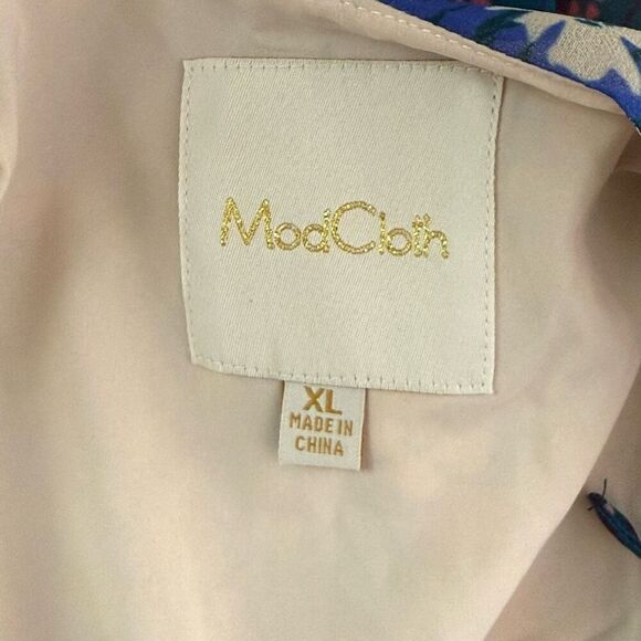 Modcloth Floral Polyester Flowy Shift Dress NWOT - Women’s US XL - Picture 6 of 8